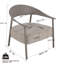 Ensemble de chaises d'appoint modernes 2 pièces avec table basse, idéal pour se détendre dans le salon, le salon ou le balcon avec confort et style-1949499413-1949499414