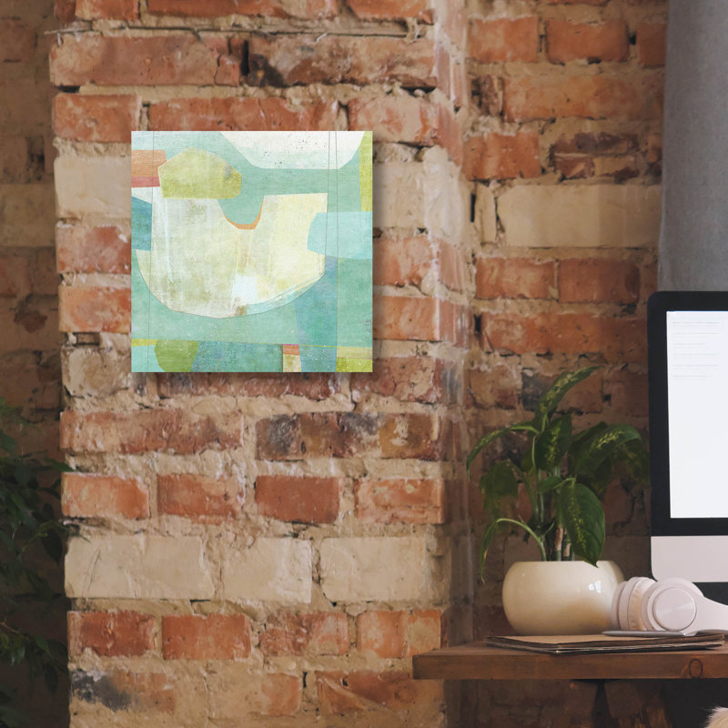  «Aqua Pool» par Suzanne Nicoll, art mural sur toile, 12 po x 12 po