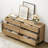 3-Piece Bedroom Furniture Set, 63 Inches Dresser &Chest With 6 Drawers, 2 Nightstand With 2 Drawers, Side Table For Bedroom, Bedroom Furniture Set-1009376870