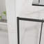 Porte de douche pivotante semi-sans cadre noir mat - verre trempé, largeur réglable, ajustement réversible, joint magnétique pour la salle de bain