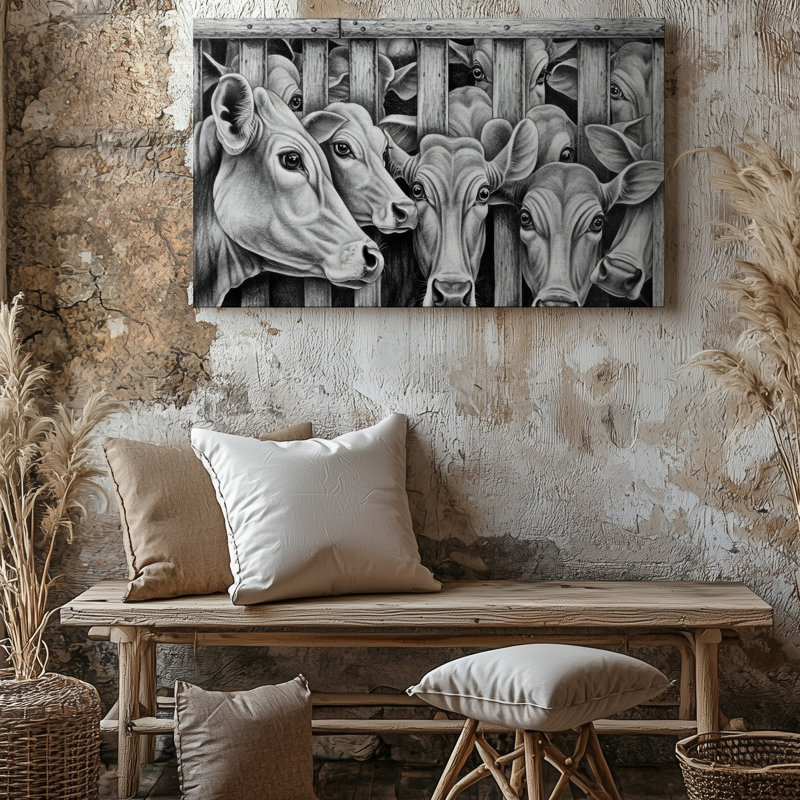 Toile au crayon monochromatique Somber, H 9 po x l 12 po