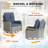 14 - Person Outdoor Wicker Patio Conversation Furniture Set with Fire Pit Table-81611247