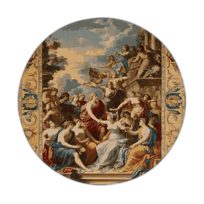 Tapis d'intérieur et d'extérieur brun français