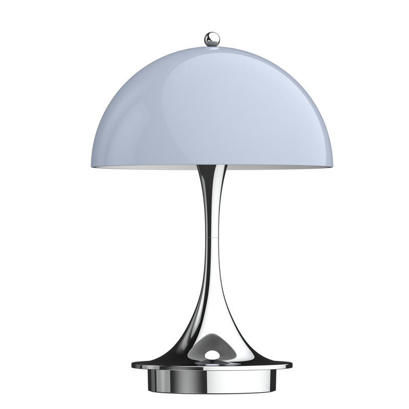 Panthella 160 Portable, Gray, 2.5W, Chrome