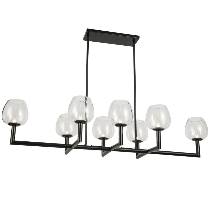 Lustre horizontal 8 lumières Nora