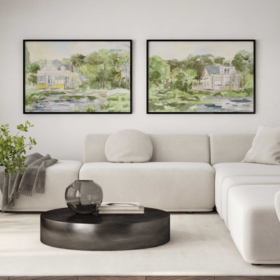 Ensemble de 2 impressions Cozy Green Escape