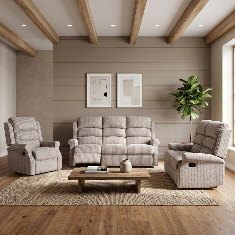 Lainey Reclining Sofa, Natural, 2