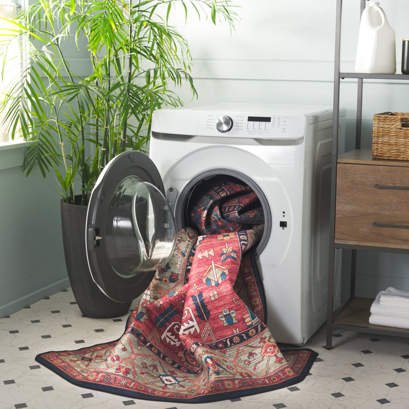 Pashen Performance Machine Washable Oriental Rug, Runner 2'6" x 22'