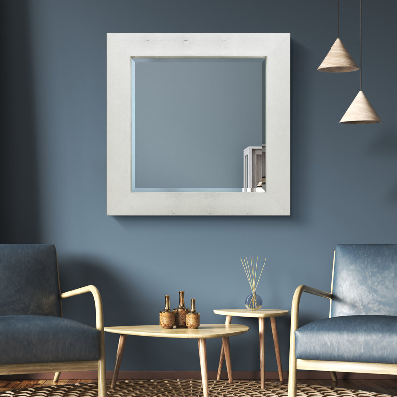 Miroir d'appoint Torbert, Argent/blanc