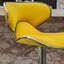 Tabouret de bar pivotant rembourré en velours, ensemble de 2