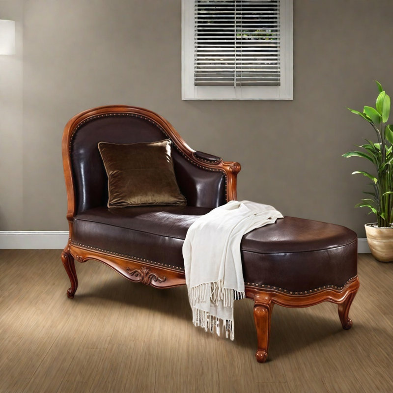 Chaise confortable en bois massif de qualité, Orienté à gauche (vu de face)