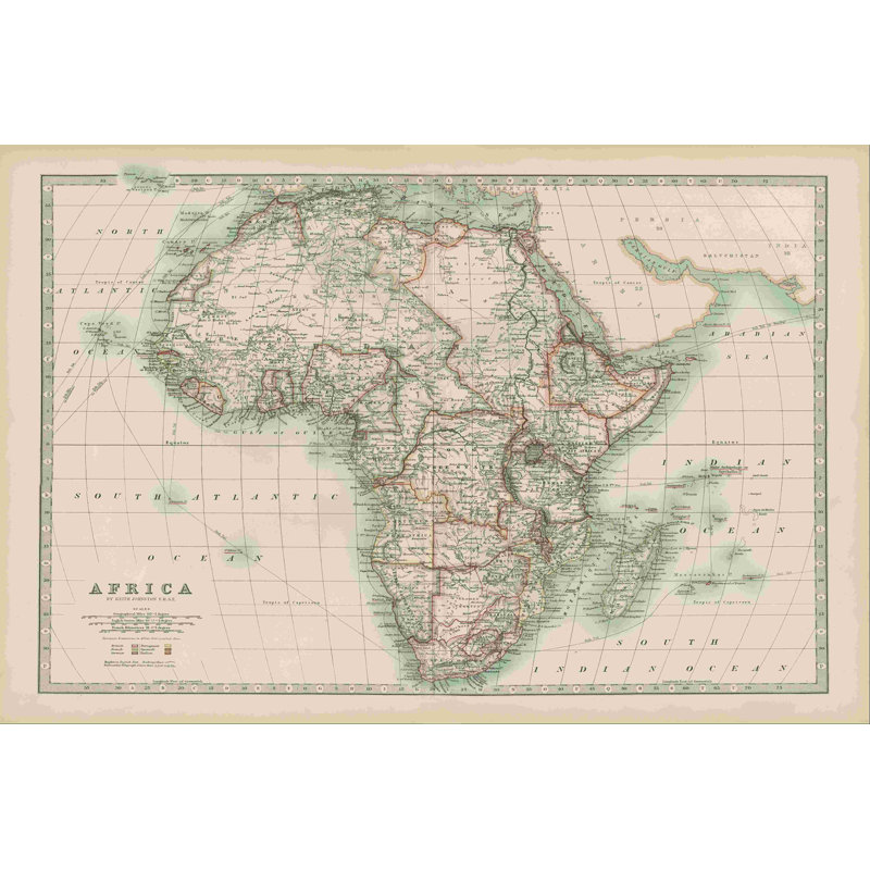 Carte de Johnston, H 32 po x l 48 po