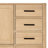 Cambridge 43'' Solid Wood Single Bathroom Vanity in Oak, with 1.5'' Carrara Marble Top, Left Offset, Oval Sink-402657073-402657077-427849321