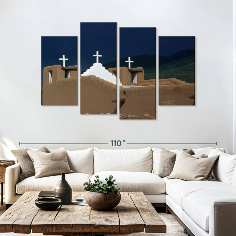 Adella, style adobe, H 54 po x l 84 po