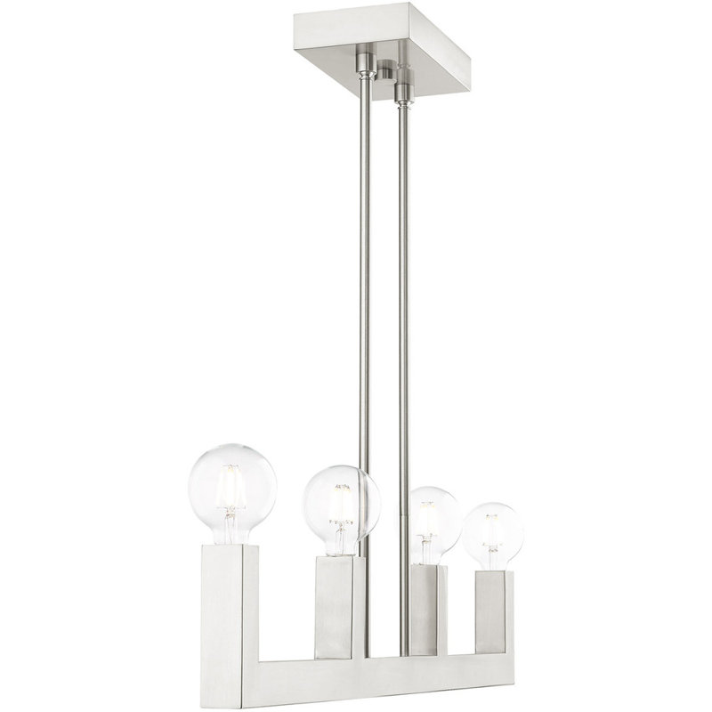 Lustre classique 4 lumières à abat-jour Eure Eure