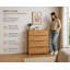 Ensemble de 2 commodes en chêne naturel Arcadia - Mobilier de rangement moderne pour chambre à coucher-693442913