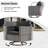 Wicker 6 - Person Outdoor Seating Group With Cushions With Fire Pit Table And Swivel Rocking Chairs-1283541878