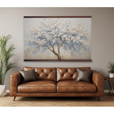 «Blossoming Tree Tapisserie», art mural sur toile très grand