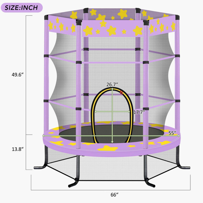 Trampoline pour enfants / tout-petits Beyong, Mauve