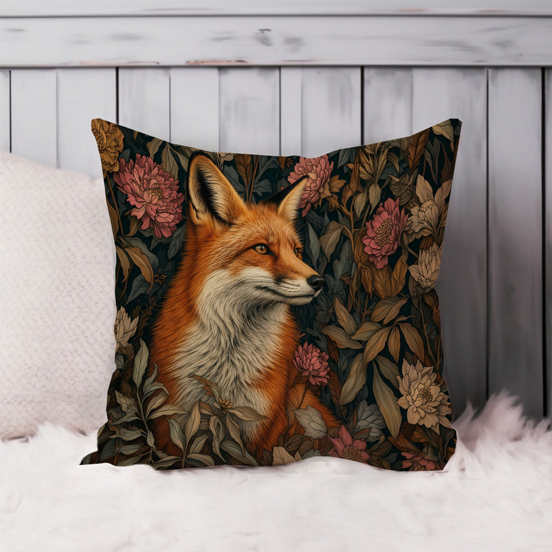 Housse de coussin animaux animaux William Morris - Fox VI Cottage, 18x18