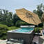 Leeven 3.65m Cantilever Parasol With Base-2141420772
