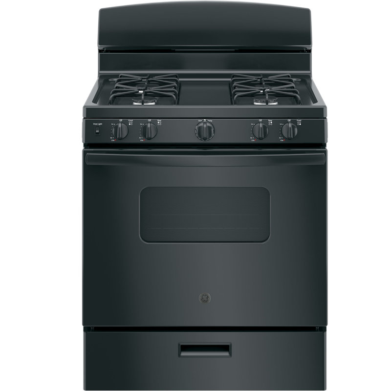 30" 4.8 cu. ft. Freestanding Gas Range, Black