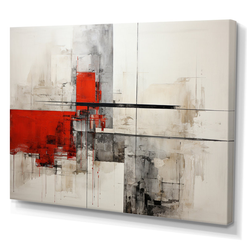 «Abstract Architectures I» sur toile, H 30 po x l 40 po x P 1,5 po, Toile tendue