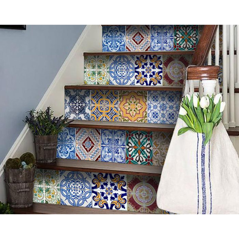 Carrelage mosaïque auto-adhésif en vinyle Kyla, H 5 po x l 5 po x P 0,1 po