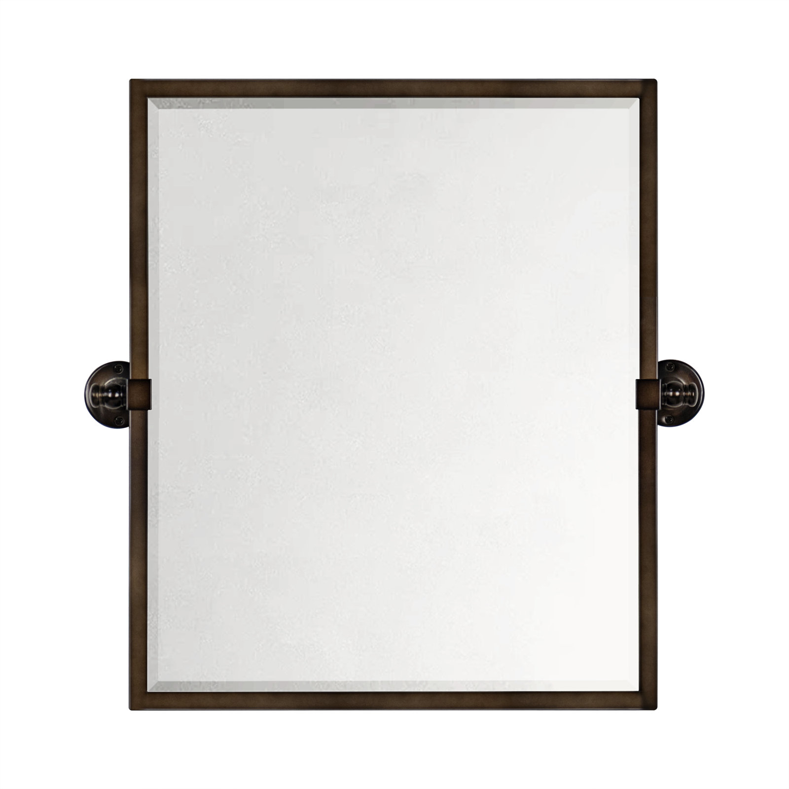 Metal Rectangle Mirror, 24" x 20", Oil Rubbed Bronze