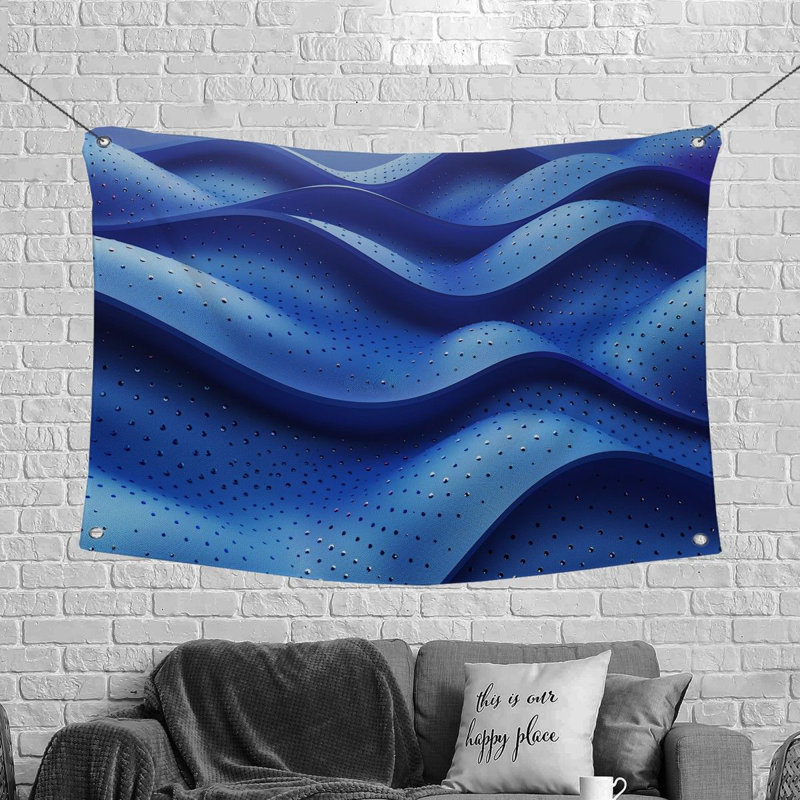 Tapisserie en microfibre, H 88 po x l 104 po