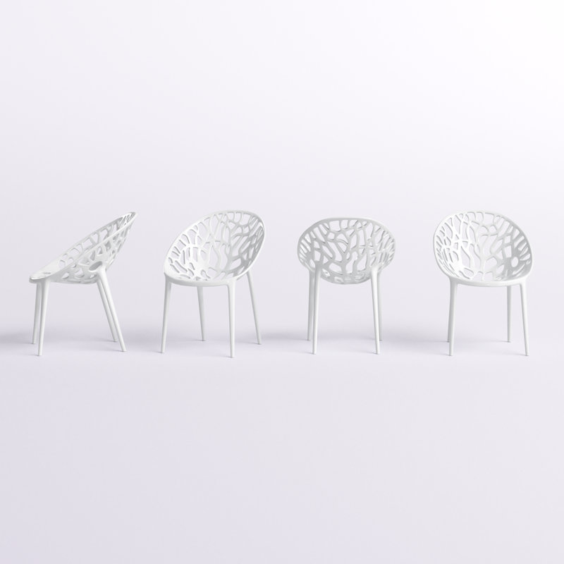 Chaise d'appoint Bahez, Blanc
