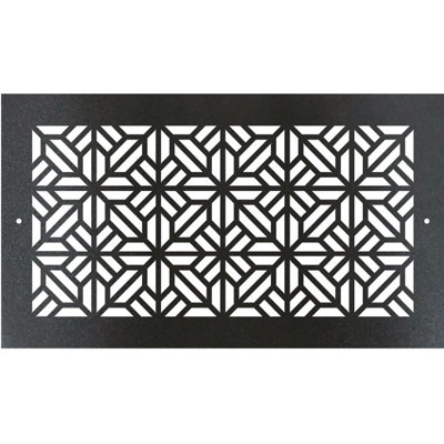 Metal Screw-in Floor Register. Duct Opening 6x10 (overall 8x12) - Spring Tile Design