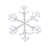 36" Pure White Sparkler Snowflake 660 LED Lighted Window Décor