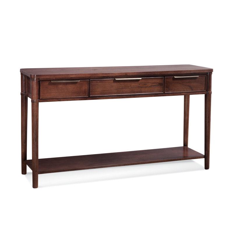 Console en bois massif 58 po Clair, Café