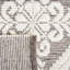Tapis ivoire / brun en laine tissé à la main Damask-236658706
