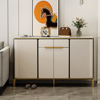 Beige Manufactured wood Shoe Storage