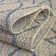 Gray Blue Gitter Indoor/Outdoor Trellis Rug