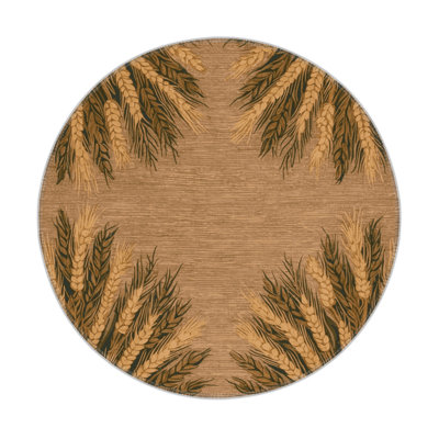 French Brown Indoor and Outdoor Area Rug