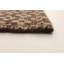Tapis brun foncé en laine noué à la main de conception unique 4 pi 7 po x 6 pi 7 po Hachenburg