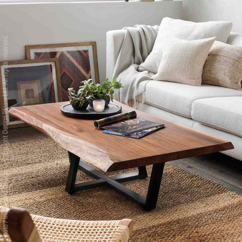 Cuzzort Solid Wood Top Coffee Table