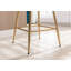 Tabouret de bar rembourré avec repose-pieds Elijah-107437722