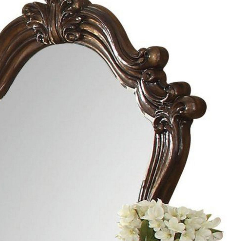 Wood Flat Wall Mirror