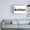 Art numérique sur toile, Michael Tompsett, «Yale Connecticut Skyline Black White»