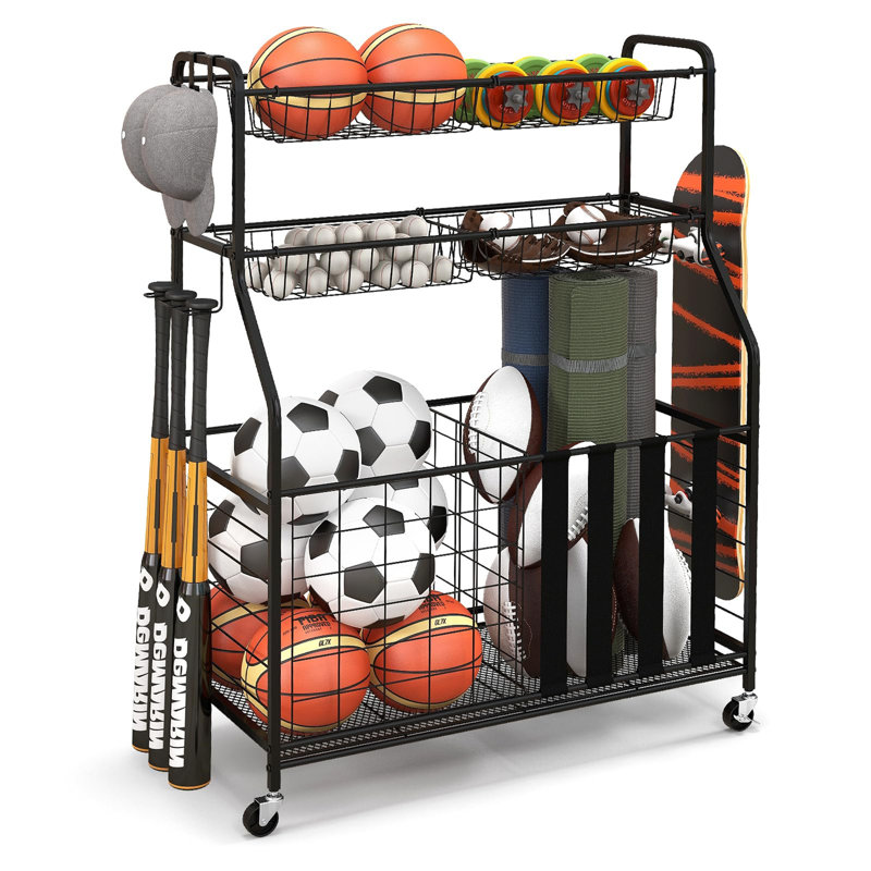Metal Freestanding Multi-Use Sports Rack
