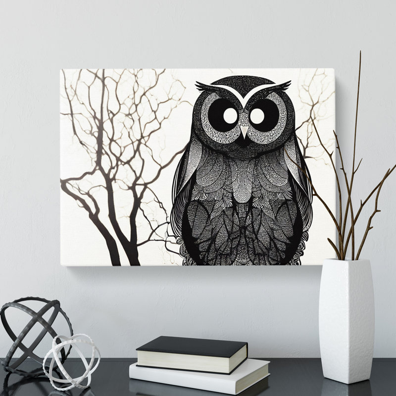Hopeful Owl - Wrapped Canvas, 35cm H x 50cm W x 3cm D