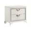 Table de chevet Luxury 2 en blanc antique pour un intérieur moderne et élégant