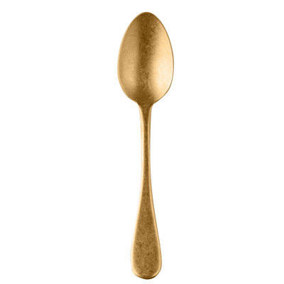 Vintage Coffee Spoon - 12 Pieces - Pewter Gold