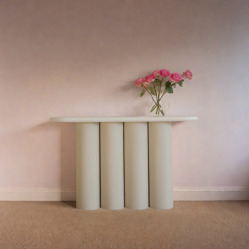 Console Modern Minimalist, Blanc, H 33,46 po x l 47,24 po x P 11,81 po