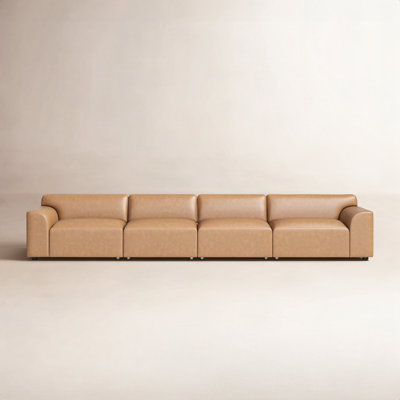 Morell 164" Genuine Leather Modular Sofa