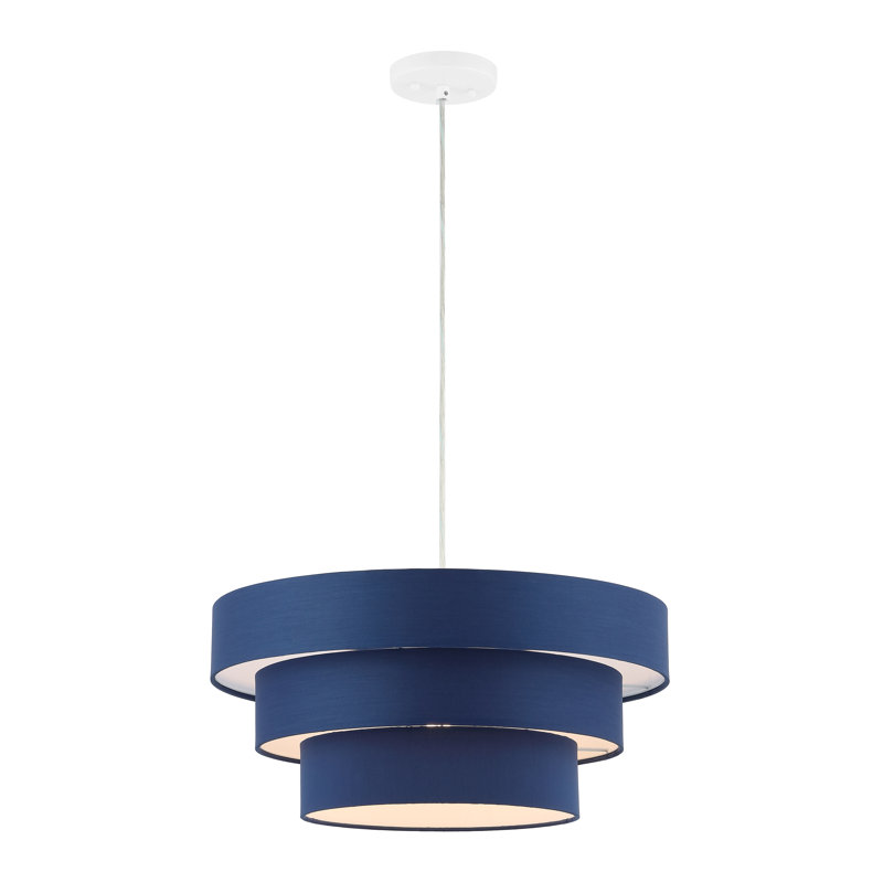 Chala 20 Inch Extendable Pendant, Navy